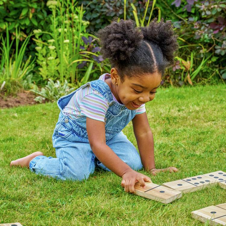 TP Giant Wooden Dominoes 28-tile set, UK version