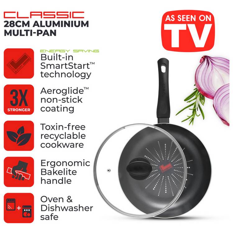 Tower Smart Start 28cm aluminium multi pan, imported from the UK