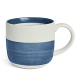 Habitat stoneware mug set blue stripes, imported from the UK