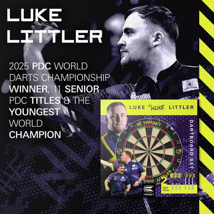 Target Luke Littler dartboard set (British brand)