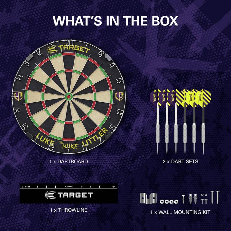 Target Luke Littler dartboard set (British brand)