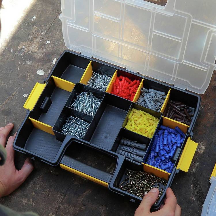 Stanley Sortmaster Junior Organiser 14 compartment storage - British product