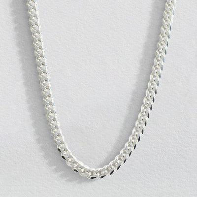 Argos Revere Men's Sterling Silver 20-Inch Solid Curb Chain Necklace- Buy online at McGrocer