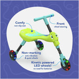 Scuttlebug Firefly ride-on trike with light up wheels, imported from the UK