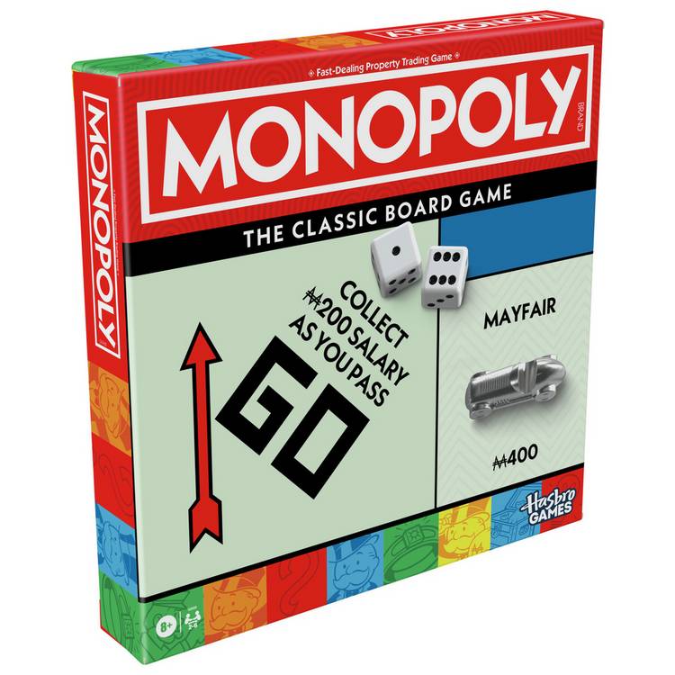 Hasbro Monopoly Refresh board game - British product