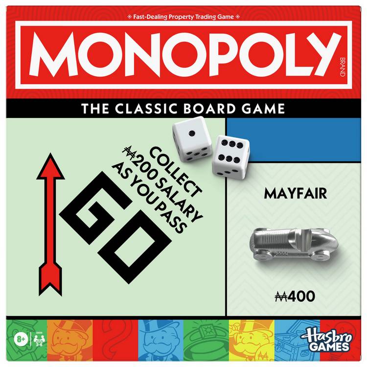 Hasbro Monopoly Refresh board game - British product