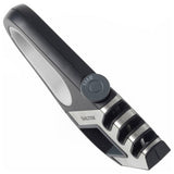 Salter hand held knife sharpener black 4-in-1 tool - British product
