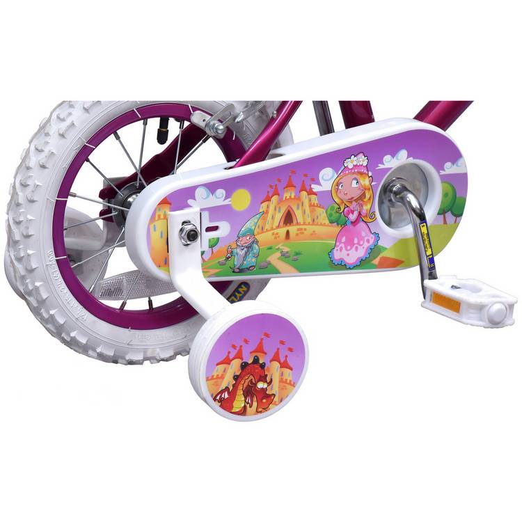 Pedal Pals 12 inch pink kids mountain bike, UK version