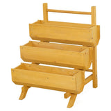 McGregor stepped timber garden planter three tiers - British product