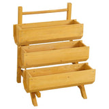 McGregor stepped timber garden planter three tiers - British product
