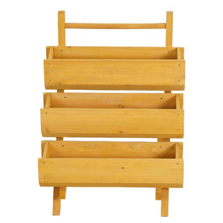 McGregor stepped timber garden planter three tiers - British product