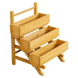 McGregor stepped timber garden planter three tiers - British product