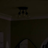 Argos Home black steel 3-light spotlight plate, imported from the UK