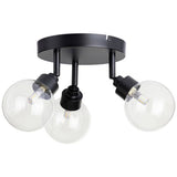 Argos Home black steel 3-light spotlight plate, imported from the UK