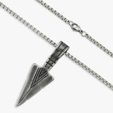 Revere men's stainless steel spearhead pendant, UK version