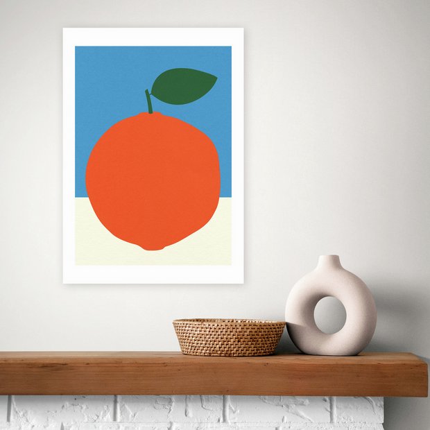 East End Prints orange art print A3 (British brand)