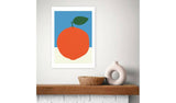 East End Prints orange art print A3 (British brand)