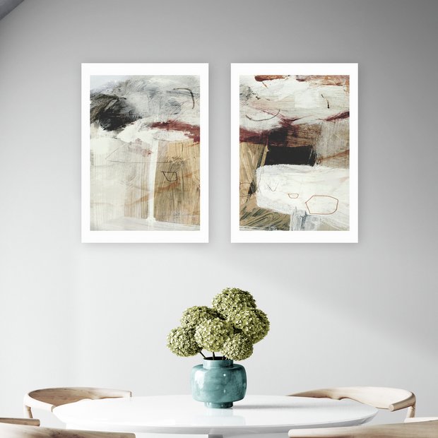 East End Prints abstract art print set A3, imported from the UK