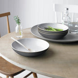 Denby stoneware pasta bowls fossil grey (British brand)