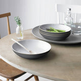 Argos Denby 4 Piece Stoneware Pasta Bowls - Fossil Grey- Buy online at McGrocer