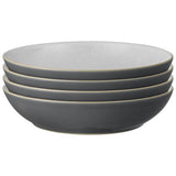 Denby stoneware pasta bowls fossil grey (British brand)
