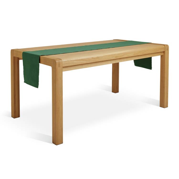 Habitat green cotton table runner - British product