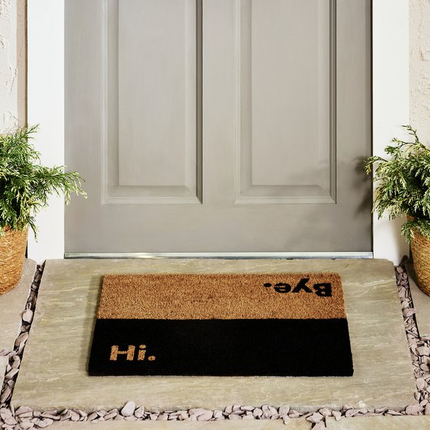 Argos Home Hi Bye coir mat 40x60cm, imported from the UK