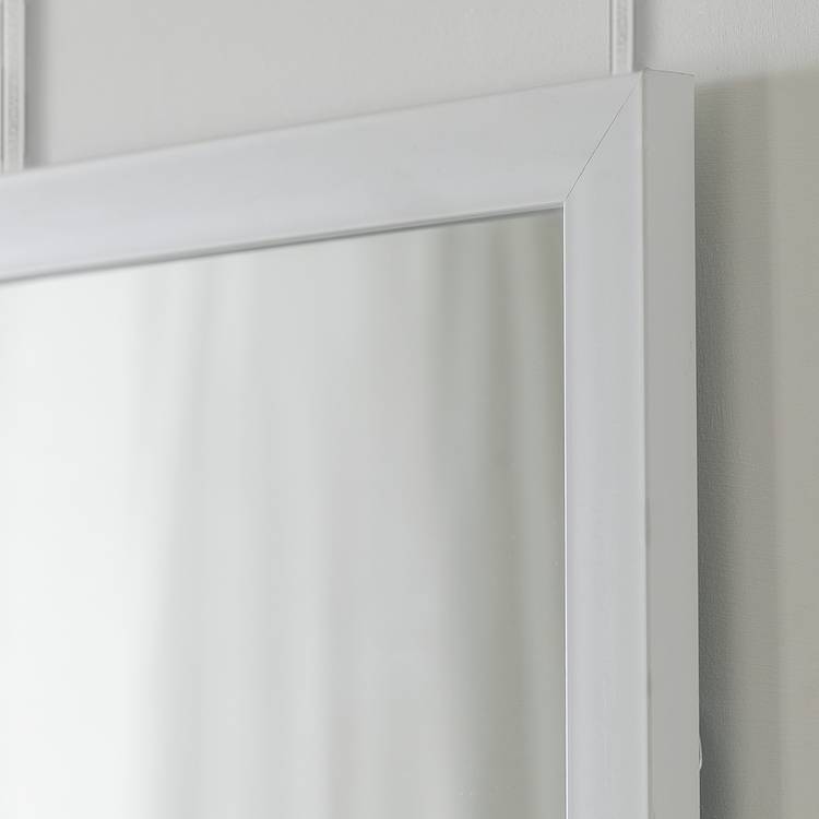 Home Essentials white full length over the door mirror H120cm, UK version