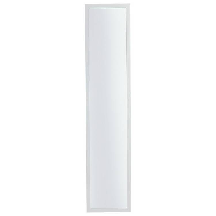 Home Essentials white full length over the door mirror H120cm, UK version