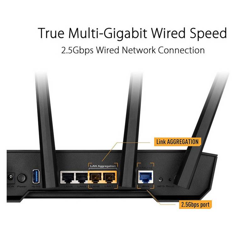 ASUS TUF Gaming AX3000 V2 dual band Wi-Fi 6 router - British product