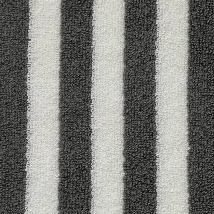 Habitat grey stripe hand towel 90x50cm (British brand)