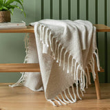 Argos Habitat Faux Mohair Stripe Throw - Latte - 125 x 150cm- Buy online at McGrocer