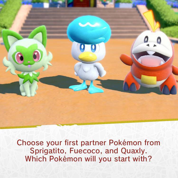 Pokémon Scarlet open-world game for Nintendo Switch, UK version