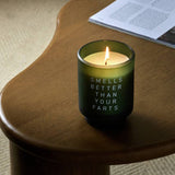 Smells Better medium candle whiskey tobacco scent, imported from the UK