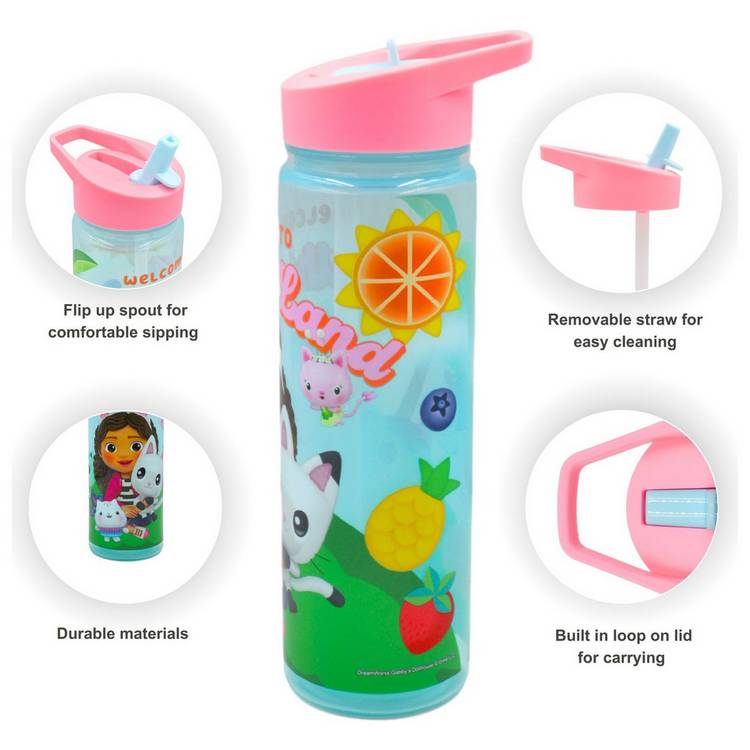 Hox Gabby's DollHouse sipper water bottle 600ml - British product