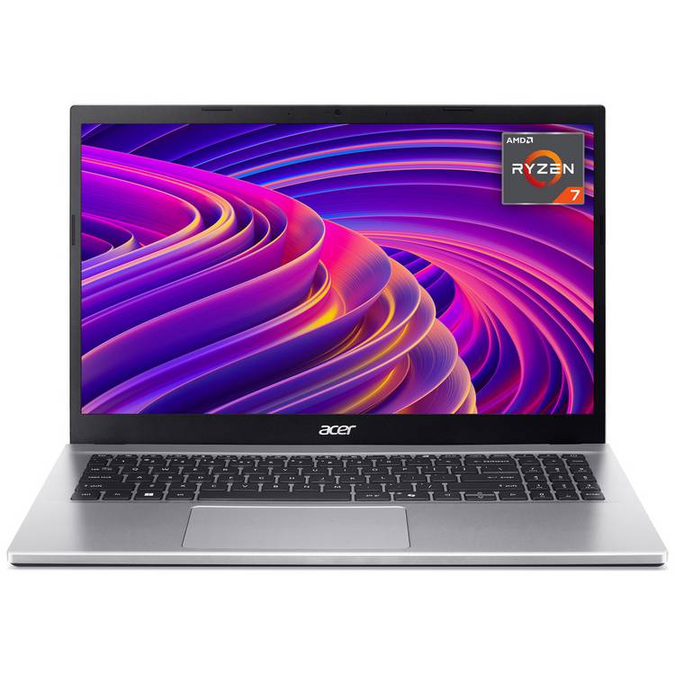 Acer Aspire Go 15 laptop silver 15.6in Ryzen 7 16GB 512GB, UK version
