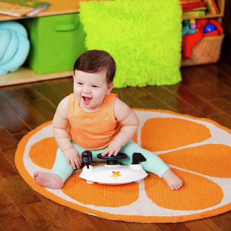 Bright Starts Little Speedster baby walker in red, imported from the UK
