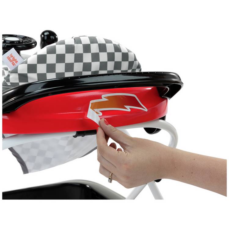 Bright Starts Little Speedster baby walker in red, imported from the UK