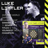 Target Luke Littler dartboard cabinet set with brass darts - British product