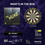 Target Luke Littler dartboard cabinet set with brass darts - British product