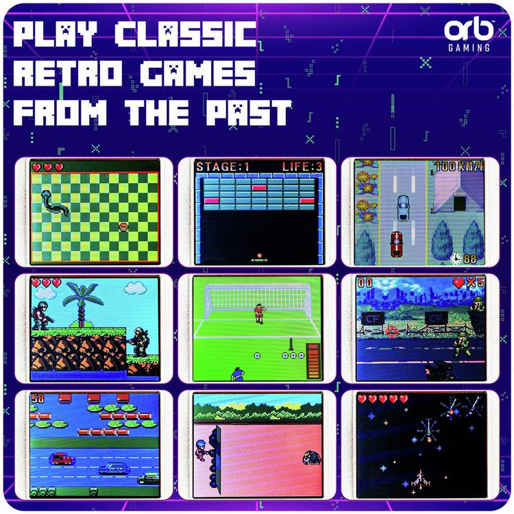 Orb Mini Handheld Console retro gaming device (British brand)