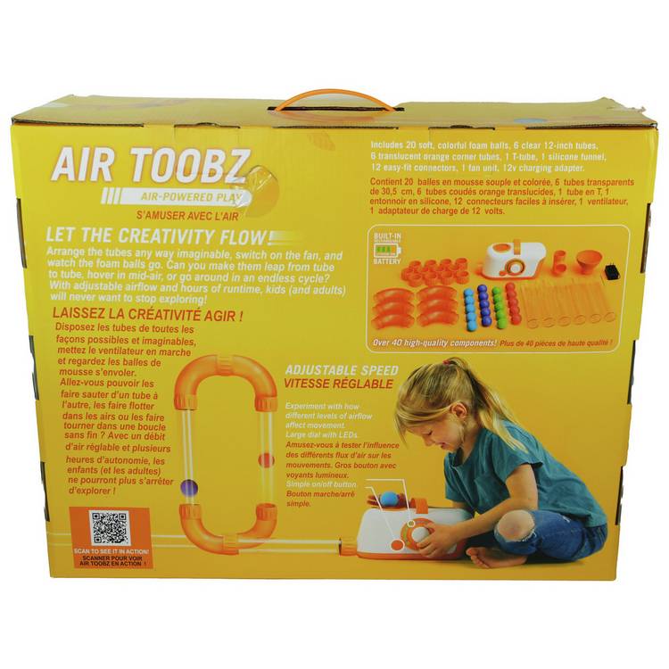 Fat Brain Toys Air Toobz building toy set, imported from the UK