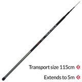 Zwim 5m telescopic fishing whip - British product