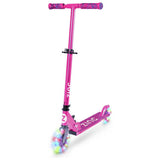 Zinc Identity light up foldable scooter pink (British brand)