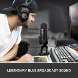 Blue Yeti USB streaming microphone black, UK version