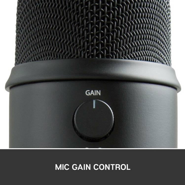 Blue Yeti USB streaming microphone black, UK version