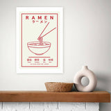 Argos East End Prints Ramen Red & White Art Print - A3- Buy online at McGrocer