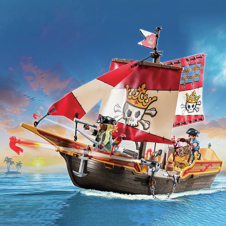 Playmobil Deeper Pirate Vessel floating pirate ship 28cm, UK version