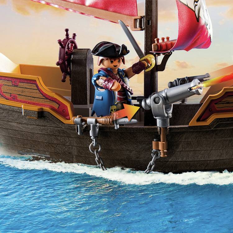 Playmobil Deeper Pirate Vessel floating pirate ship 28cm, UK version