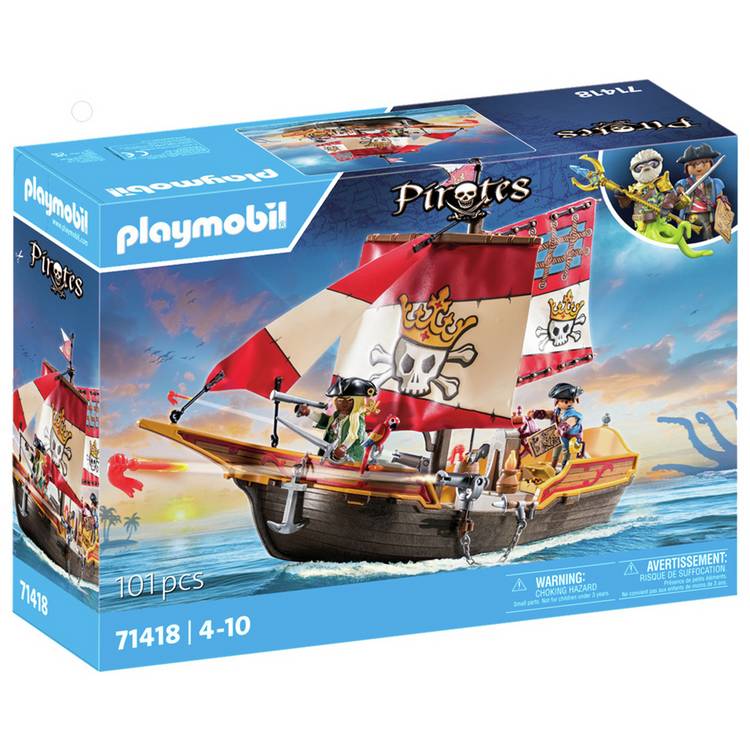 Playmobil Deeper Pirate Vessel floating pirate ship 28cm, UK version